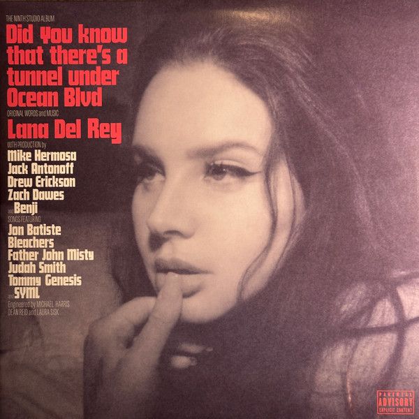 Lana Del Rey- Did You Know That There&#39;s A Tunnel Under Ocean Blvd (pink vinyl)