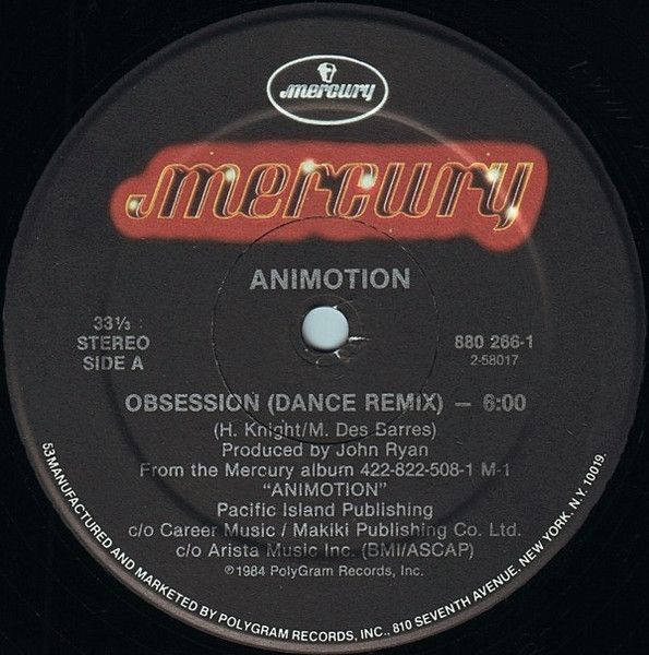 Animotion- Obsession (Dance Remix) 12&quot;