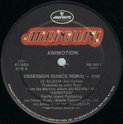 Animotion- Obsession (Dance Remix) 12&quot;