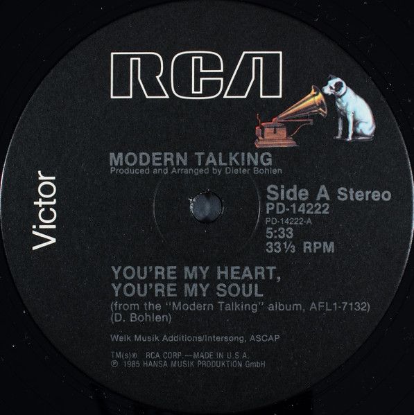 Modern Talking- You&#39;re My Heart, You&#39;re My Soul 12&quot;