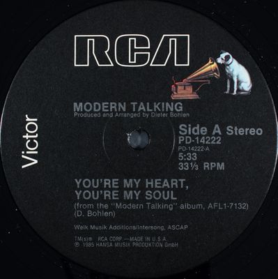 Modern Talking- You&#39;re My Heart, You&#39;re My Soul 12&quot;