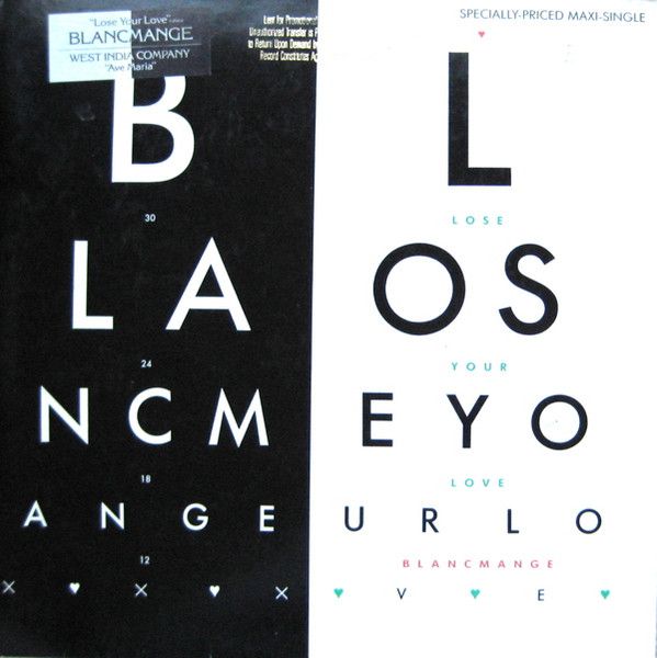 Blancmange / West India Company- Lose Your Love / Ave Maria 12&quot;