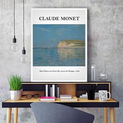 Claude Monet: "Maré Baixa em Pourville, perto de Dieppe, 1882"