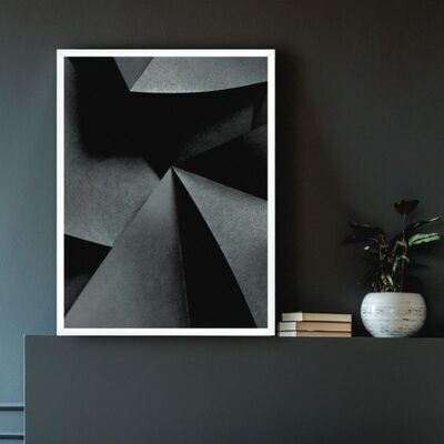 Quadro Decorativo: "Geométrico Abstrato Black"