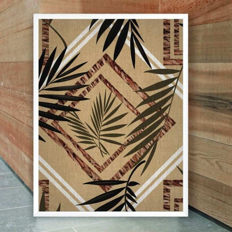 Quadro Decorativo: "folha de palmeira individual"