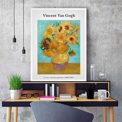 Van Gogh: "O vaso com doze Girassóis"