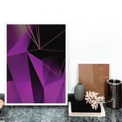 Quadro Decorativo: "Modern Purple"