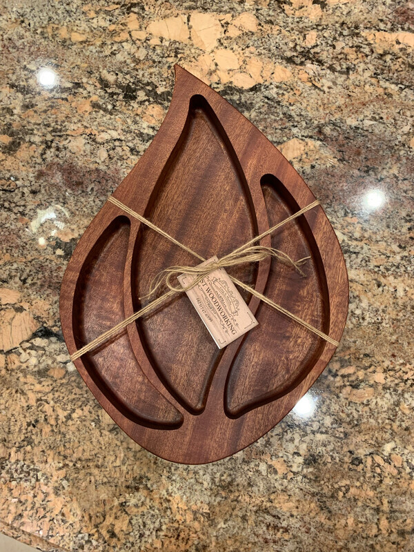 Sapele Flame Design tray