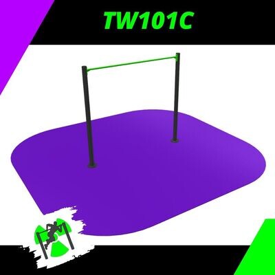 TW101C: barra freestyle con pilares redondos