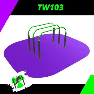TW103: Barras paralelas Americanas x 3