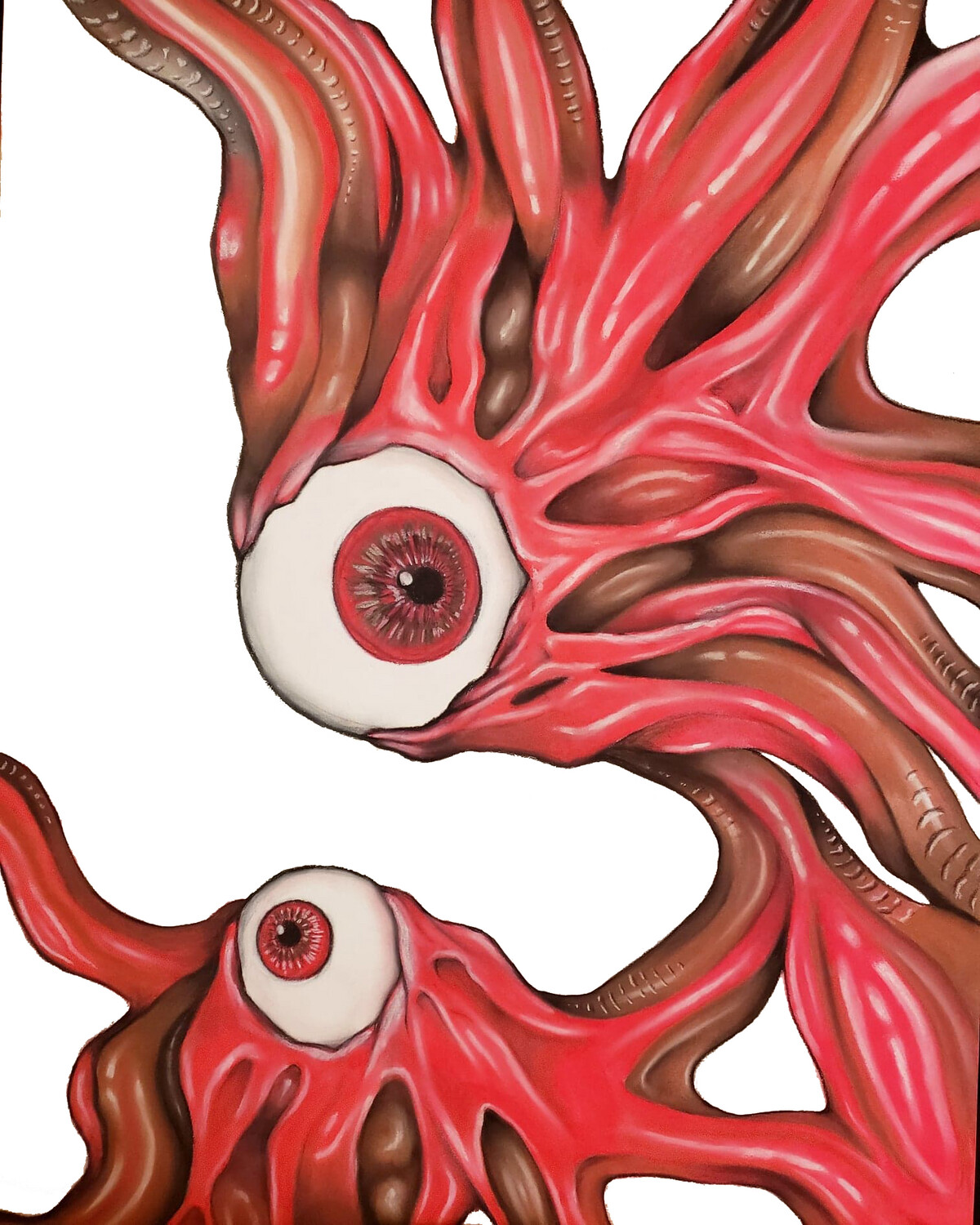 Satin Poster 24x36 &#39;Red Stare&#39;