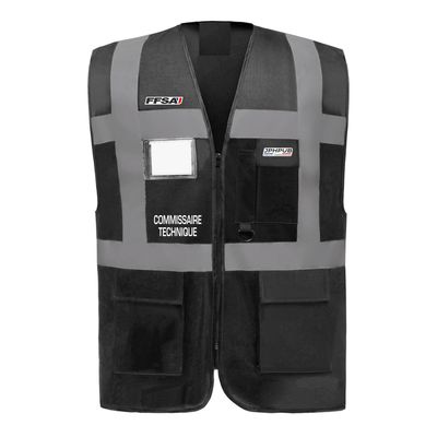 Chasuble Noir Multifonctions Commissaire Technique Chasuble Noir Multifonctions Commissaire Technique