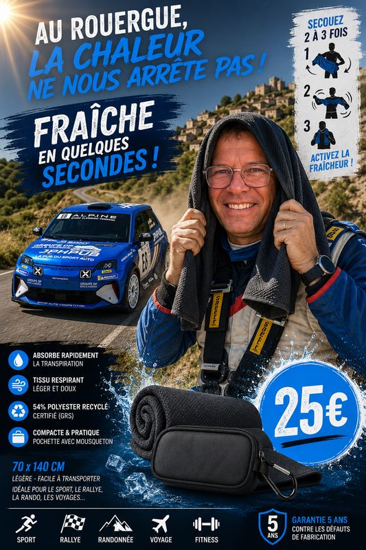 Serviette de sport rafraîchissante 70 × 140 cm – Fraîche en quelques secondes ! Serviette de sport rafraîchissante 70 × 140 cm – Fraîche en quelques secondes !