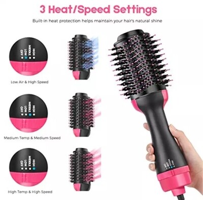 Original Guarantee Hair dryer 4 in 1 negative ion hot air dryer curly hair straight hair style One Step