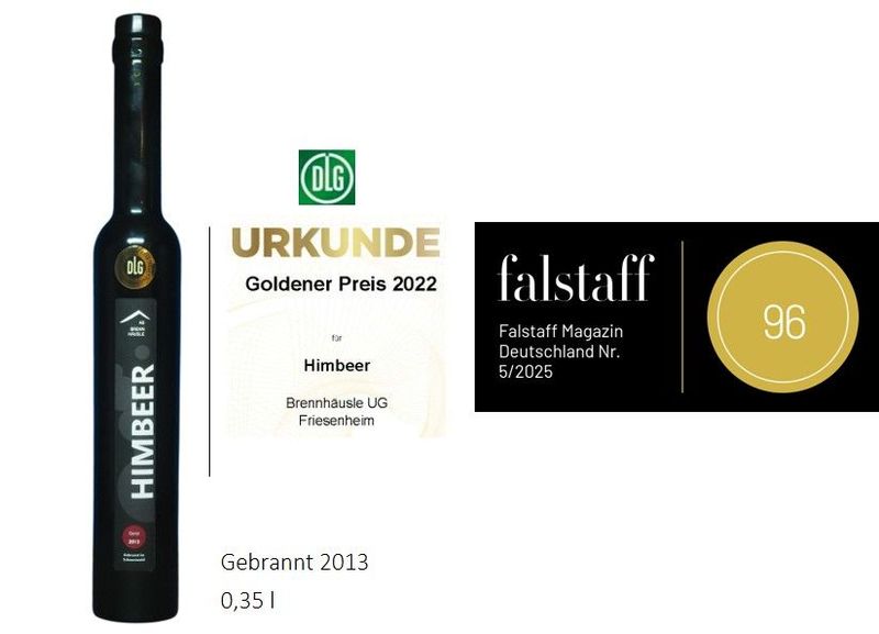 HIMBEER-Geist 43% vol. HIMBEER-Geist 43% vol.