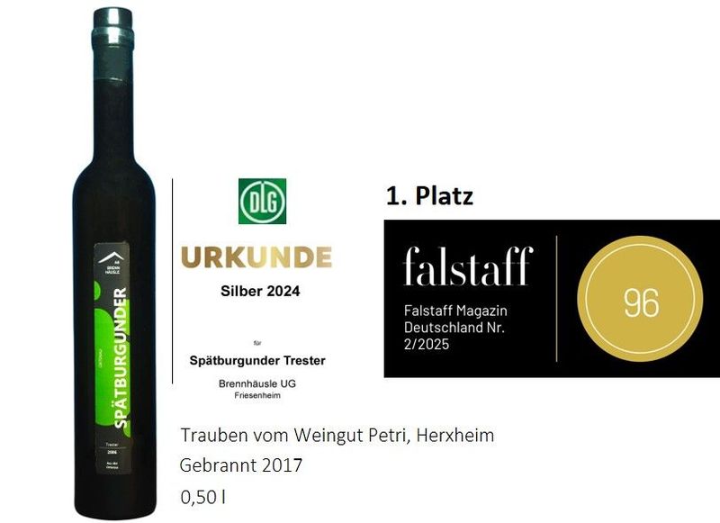 SPÄTBURGUNDER 42% vol. SPÄTBURGUNDER 42% vol.