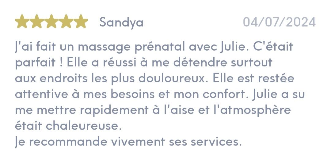 Soin Maternité / Femme enceinte 1h