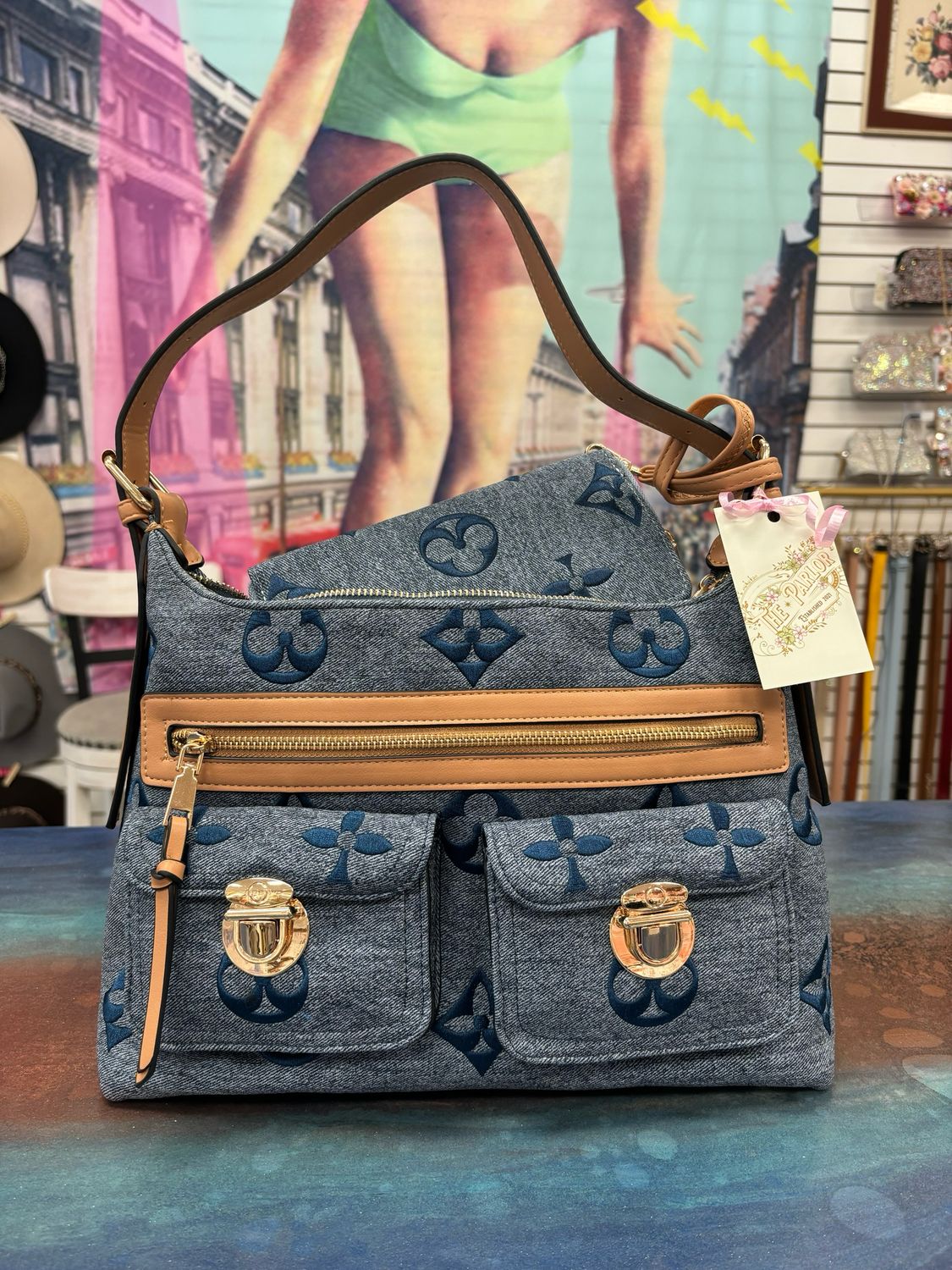 The Emblem Satchel &amp; Wallet