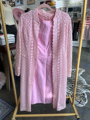 Vintage Pink Dress Set
