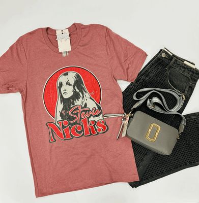 Red Stevie Nicks Tee