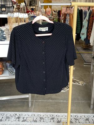 Vintage Polka Dot Blouse
