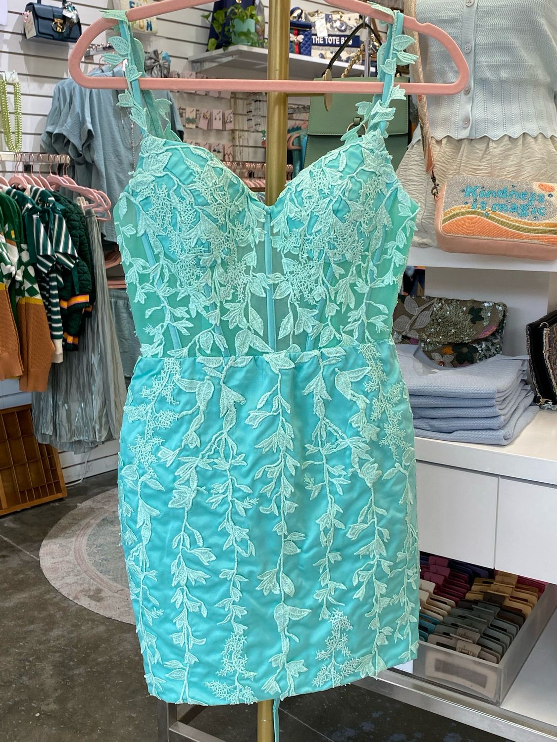 Designer Green Corset Mini