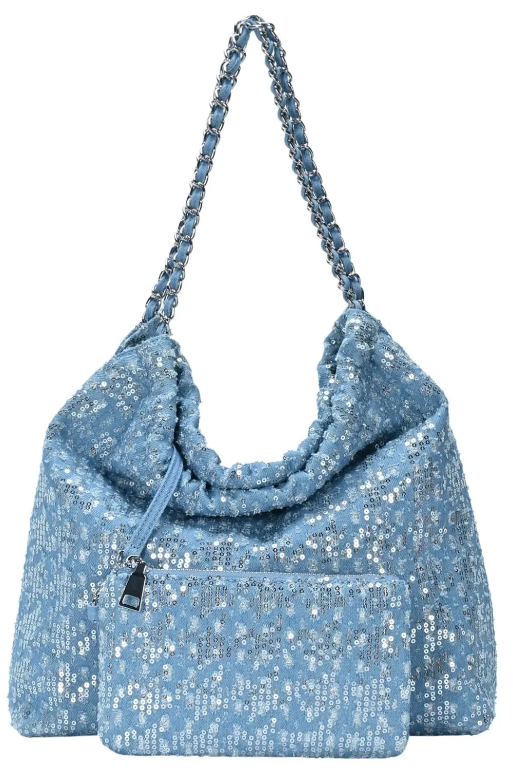 Rachelle Sequin Hobo Bag