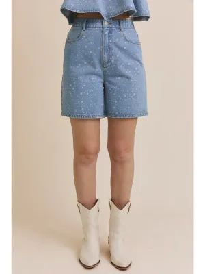 Star Print Jorts