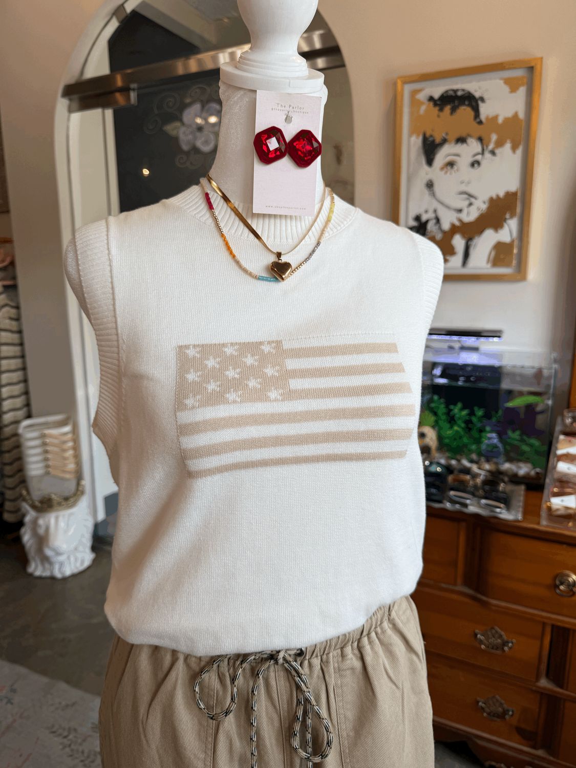 Mono Flag Sweater Tank