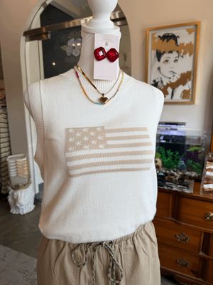 Mono Flag Sweater Tank