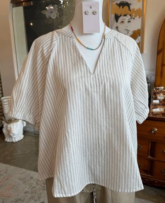 Bubble Sleeve Blouse
