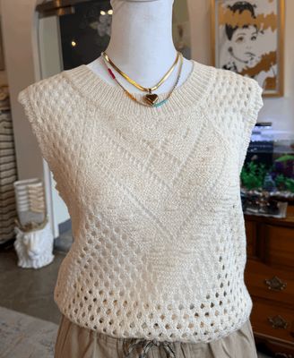 Pointelle Tank