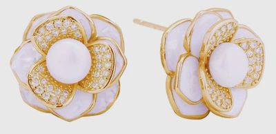 -14k Peony Earrings