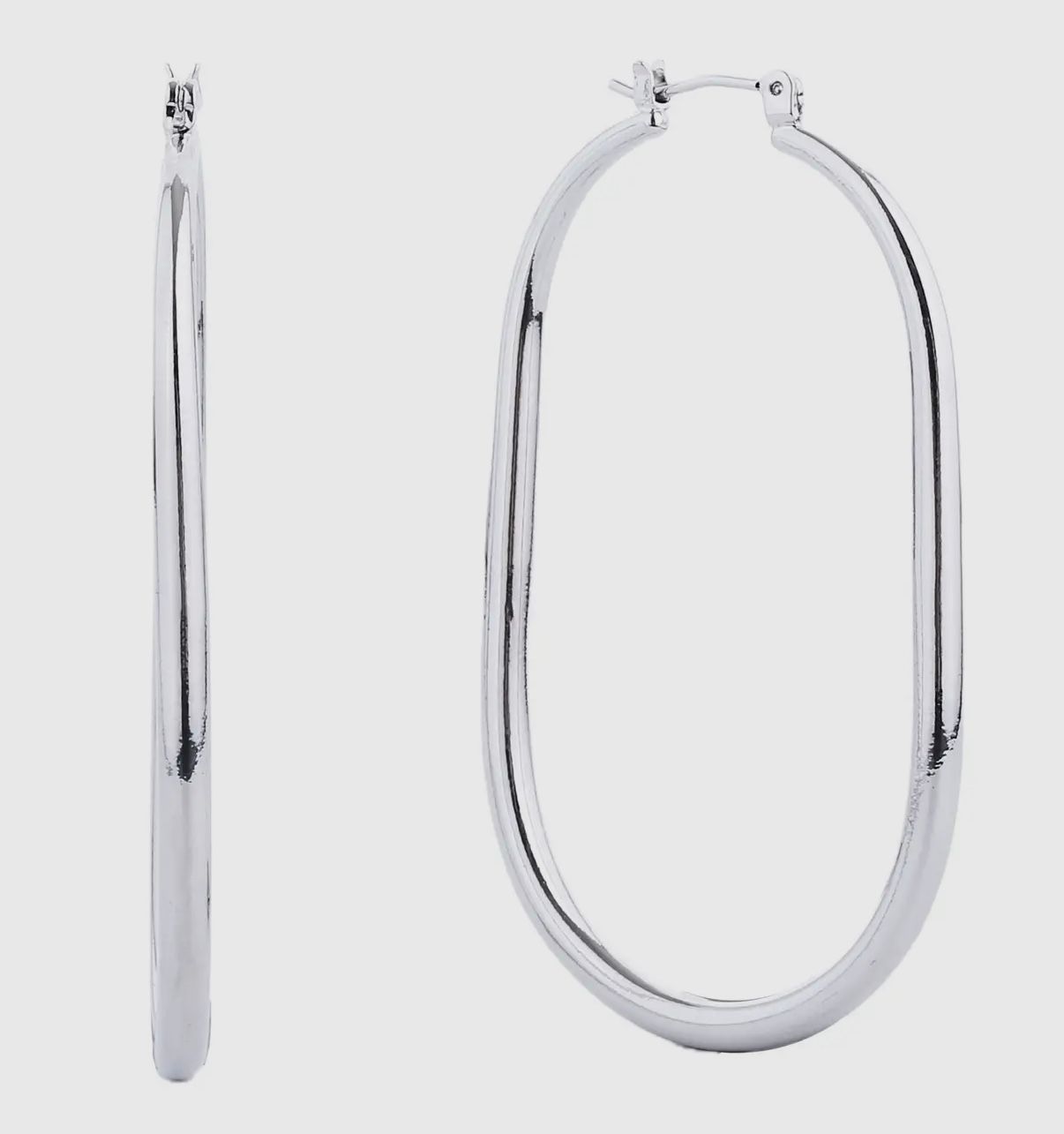 -14k Silver Pincatch Hoops