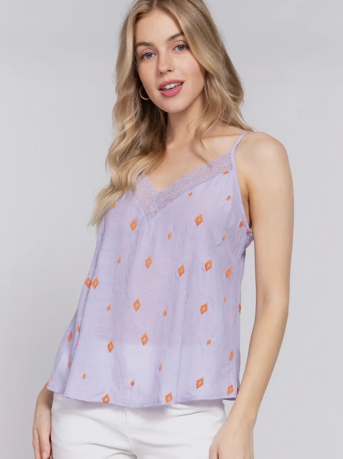 Lace Embroidered Cami