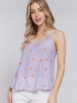 Lace Embroidered Cami
