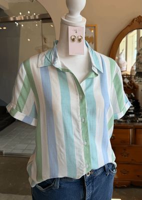 Multi Stripe Woven Top