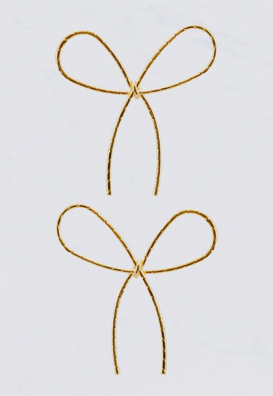 Delicate Bow Earrings