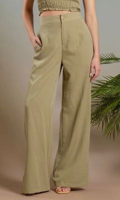 High Waist Split Pant