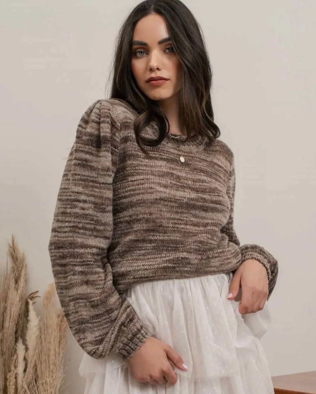 Heather Knit Sweater