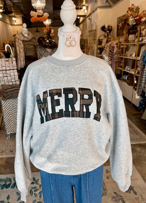 Merry Plaid Sweatshirt