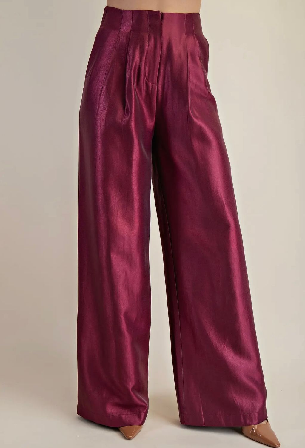 Burgundy Shimmer Pant