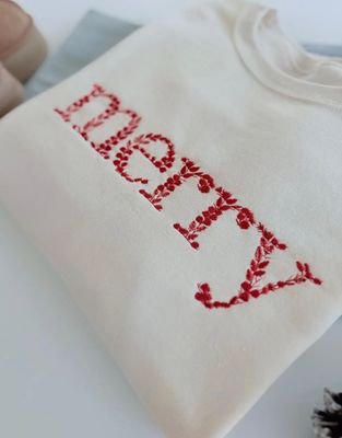 Floral Merry Sweatshirt