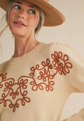 Rust Ribbon Sweater