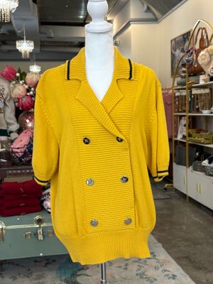 Vintage Goldenrod Varsity Sweater