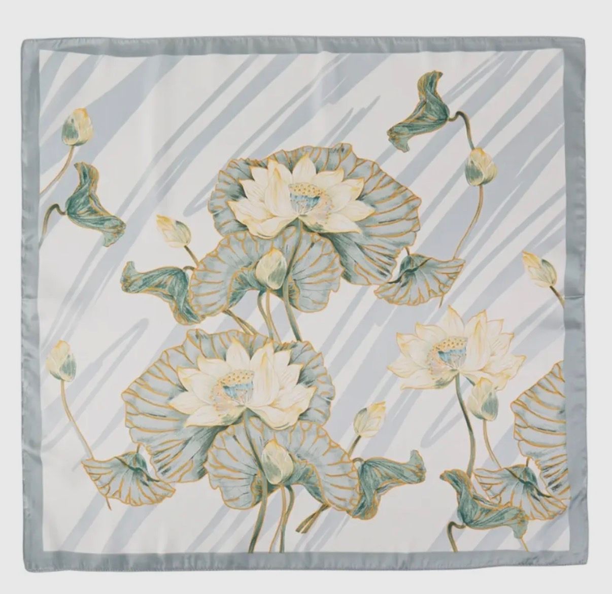 Mint Blooming Flower Scarf