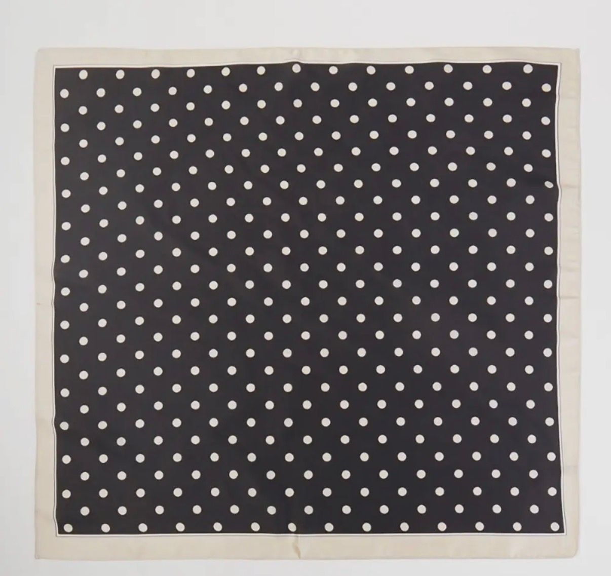 Black Polka Dot Scarf