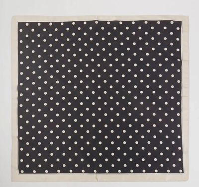 Black Polka Dot Scarf