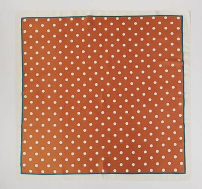 Rust Polka Dot Scarf