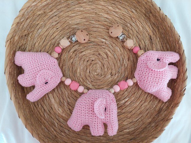 Wagenspanner olifant | roze
